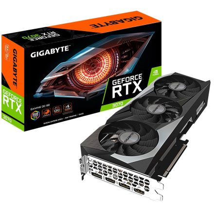Gigabyte GeForce RTX 3070 Gaming OC 8G LHR videokártya (GV-N3070GAMING OC-8GD 2.0)