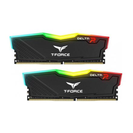 16GB 3600MHz DDR4 RAM Team Group T-Force Delta RGB CL18 black (2x8GB) (TF3D416G3600HC18JDC01)