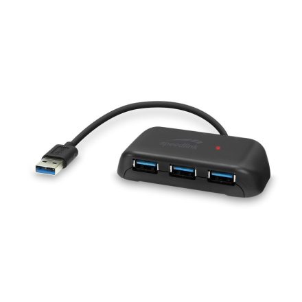 Speedlink Snappy EVO 4 portos USB 3.0 Hub fekete (SL-140106-BK)