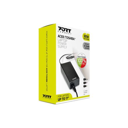 PORT Notebook adapter Acer/Toshiba 17" 65-90W (900093-ACTO)