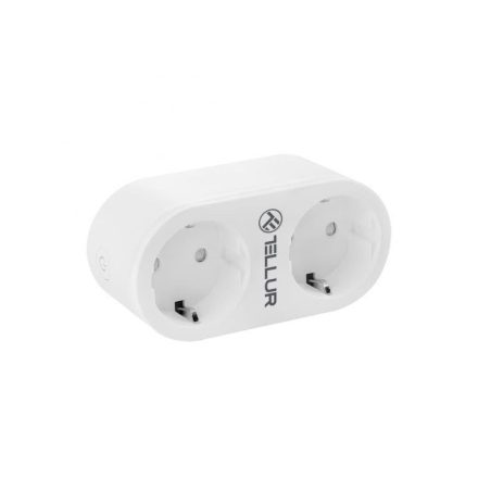 Tellur WiFi AC Dual Plug Energy reading 16A 3680W okos dugalj (TLL331061)