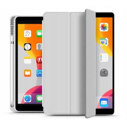 Haffner Apple iPad 10.2 (2019/2020) védőtok (Smart Case) on/off funkcióval, Apple Pencil tartóval - szürke (ECO csomagolás) (FN0253)