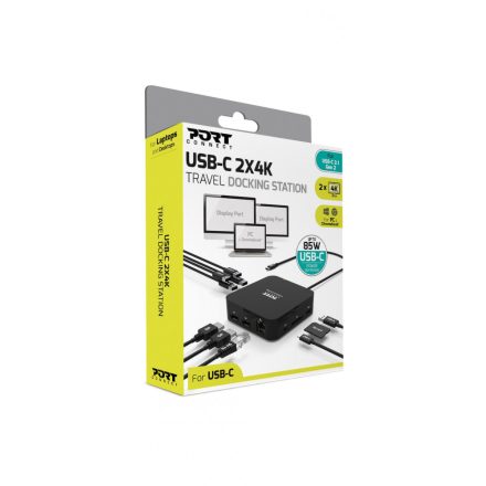 Port 901907 univerzális notebook dokkoló 2X4K USB-C