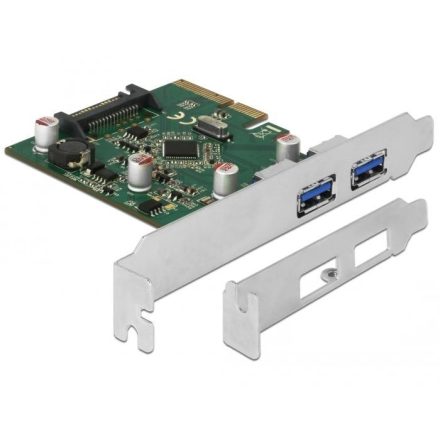 DeLock 2x USB 3.1 Gen 2 bővítő kártya PCI-E (90298)