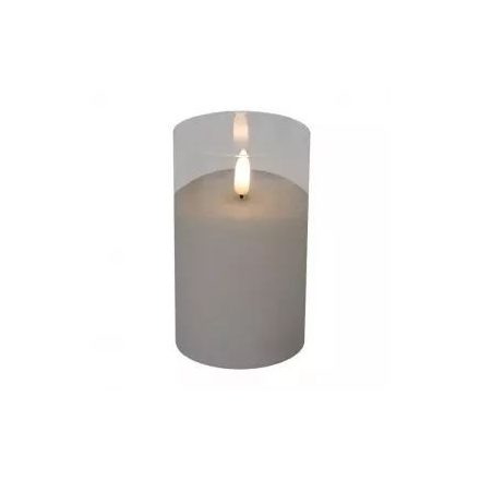 Somogyi LED-es gyertya üvegben 7,5cm (átmérő) x 12,5cm (CD 1)