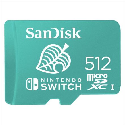 512GB microSDXC Sandisk Nintendo Switch UHS-I CL10 U3 A1 V30 (186522 / SDSQXAO-512G-GNCZN)