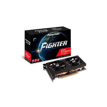 PowerColor Radeon RX 6600 Fighter 8GB videokártya (AXRX 6600 8GBD6-3DH)