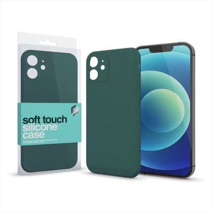 Xpro Soft Touch Silicone Case Slim Samsung A02s készülékhez, sötétzöld (124339)