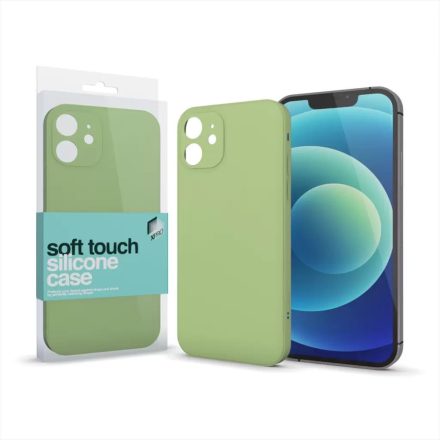 Xpro Soft Touch Silicone Case Slim Samsung A02s készülékhez, világoszöld (124345)