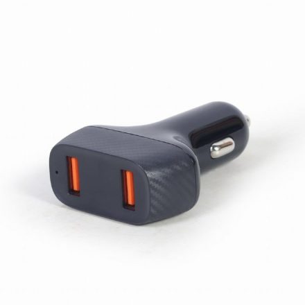 Gembird TA-U2QC3-CAR-01 2xUSB autós gyorstöltő QC3.0 36W fekete