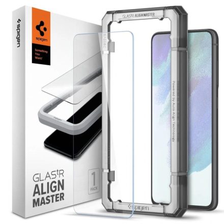 Spigen AlignMaster GLAS.tR Samsung Galaxy S21 FE edzett üveg kijelzővédő fólia (AGL03088)