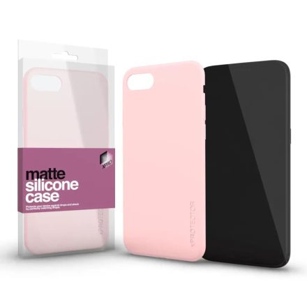 Xpro Szilikon matte tok ultra vékony Samsung A02s készülékhez, púder pink (124921)