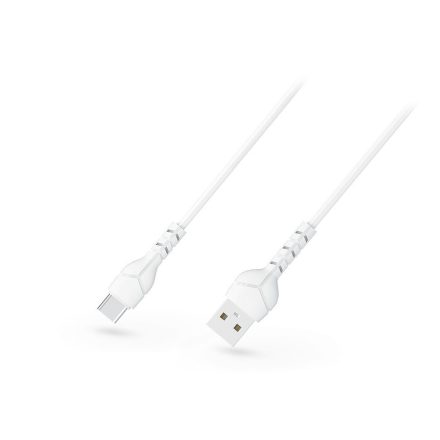 Devia Kintone V2 Series USB - USB Type-C adat- és töltőkábel 5V/2.1A fehér, 1m, ECO csomagolás (ST351310)