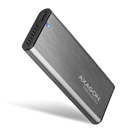 Axagon EEM2-SG2 M.2 külső SSD ház szürke