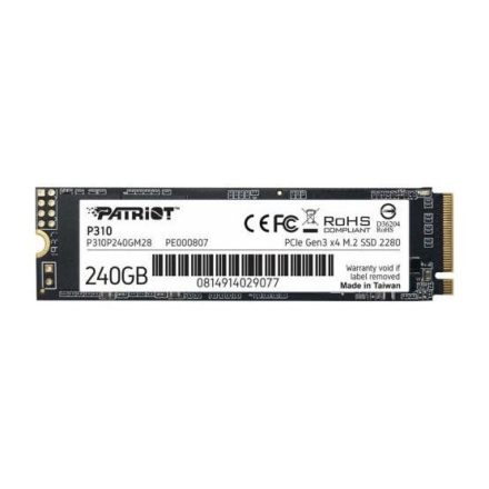 240GB Patriot P310 M.2 SSD meghajtó (P310P240GM28)