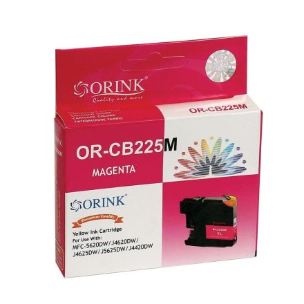 Orink LC225XL utángyártott Brother tintapatron magenta (BROLC225XLMA)