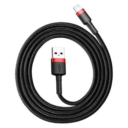 Baseus Cafule USB / Lightning töltőkábel 2m fekete-piros (CALKLF-C19)