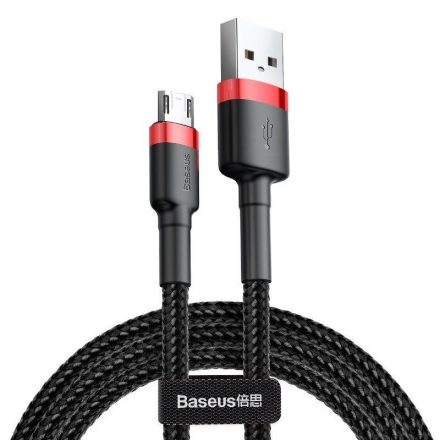 Baseus Cafule USB-A - Micro USB kábel 1.5A 2m piros-fekete (CAMKLF-C91)