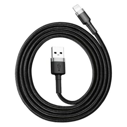 Baseus Cafule USB-Lightning töltőkábel 1m szürke-fekete (CALKLF-BG1)