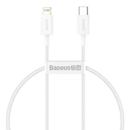 Baseus Superior USB-C - Lightning töltőkábel 20 W 0,25 m fehér (CATLYS-02 )