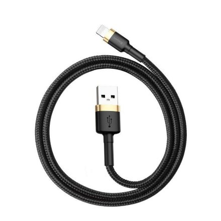 Baseus Cafule USB-Lightning töltőkábel 1,5A, 2 m, arany-fekete (CALKLF-CV1)