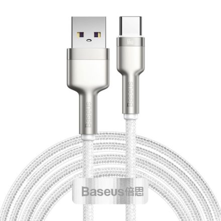 Baseus Cafule USB-USB-C töltőkábel, 66 W, 2m, fehér (CAKF000202)