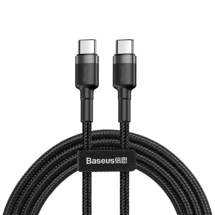 Baseus Cafule USB-C-USB-C kábel 1m fekete-szürke (CATKLF-GG1)