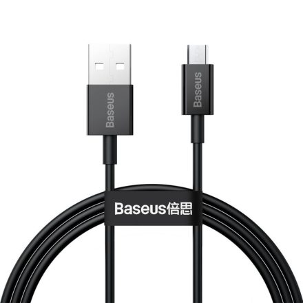 Baseus Superior Series USB-Micro USB kábel, 2A, 1m, fekete (CAMYS-01)