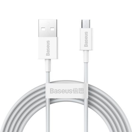 Baseus Superior Series USB-A - micro USB kábel 2m fehér (CAMYS-A02)