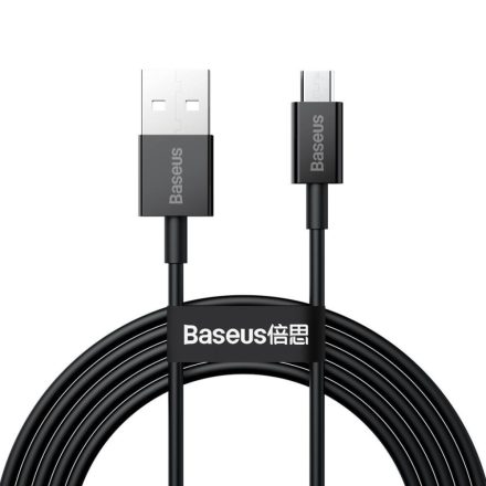 Baseus Superior Series USB-Micro USB kábel, 2A, 2m, fekete (CAMYS-A01)