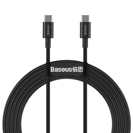 Baseus Superior sorozatú USB-C-USB-C kábel, 100 W,  2m, fekete (CATYS-C01)