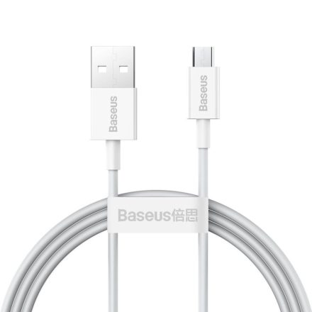 Baseus Superior sorozatú USB-Micro USB kábel 1m fehér (CAMYS-02)