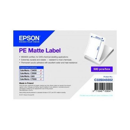 Epson PE címke (C33S045552)