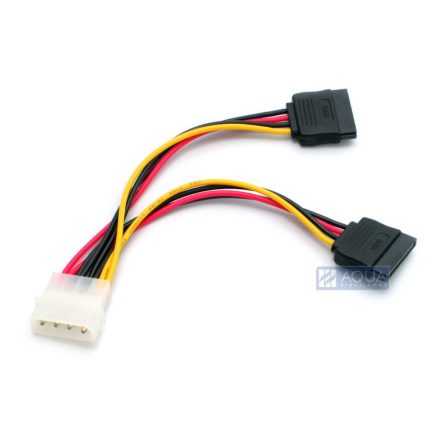 DeLock DL60102 Cable Power 4pin male -> SATA HDD 2x