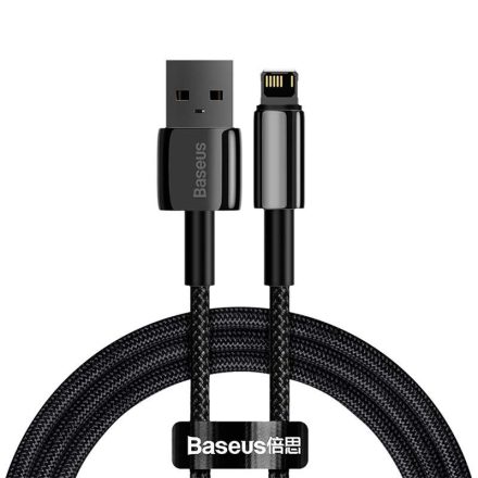 Baseus Tungsten Gold USB-A - Lightning kábel 2,4A 1m fekete (CALWJ-01)