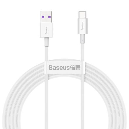 Baseus Superior USB-A -> USB-C kábel 2m fehér (CATYS-A02)