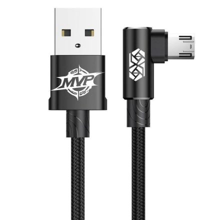 Baseus MVP USB-Micro USB ferde kábel, 1,5A,  2m, fekete (CAMMVP-B01)