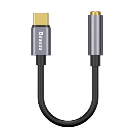 Baseus L54 USB-C - mini jack 3,5 mm audioadapter szürke (CATL54-0G)