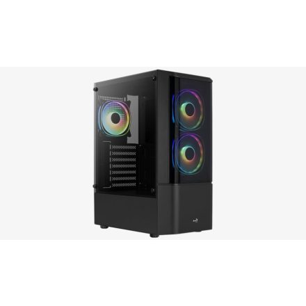 Aerocool Quantum (Quantum-G-BK-v3) táp nélküli ablakos ház fekete (ACCM-PV30133.11)