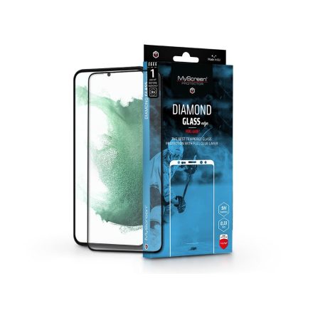 MyScreen Diamond Glass Edge2.5D Full Glue Samsung S906 Galaxy S22+ 5G edzett üveg kijelzővédő fólia fekete kerettel (LA-2148)