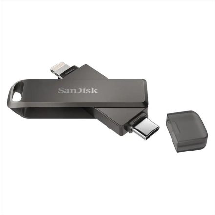 Pen Drive 256GB Type-C / Lightning SanDisk iXpand Flash Drive Luxe fekete (SDIX70N-256G-GN6NE / 186554)