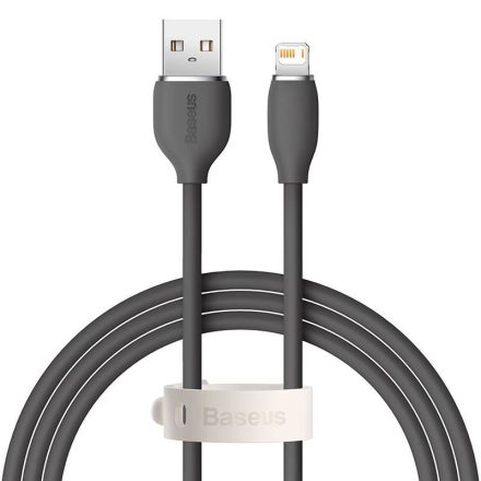 Baseus Jelly USB-Lightning kábel, 2.4A, 1.2m, fekete (CAGD000001)