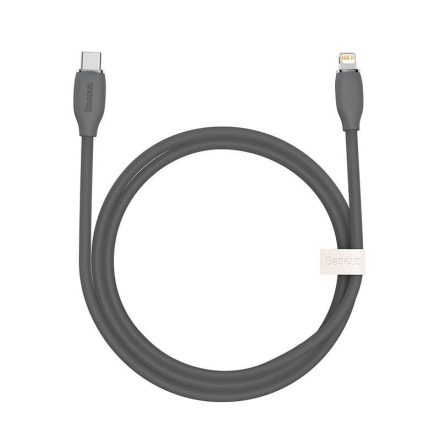 Baseus Jelly USB-C-Lightning kábel, 20W, 1.2m, fekete (CAGD020001)