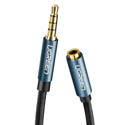 UGREEN AV118 AUX jack audio hosszabbító kábel 0.5 m fekete-kék (40672)