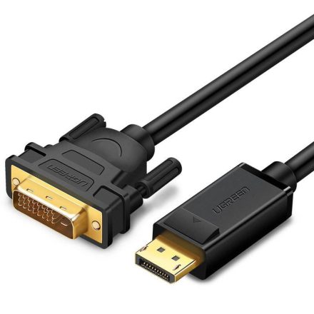 UGREEN DP103 DisplayPort - DVI kábel, FullHD, egyirányú, 2m, fekete (10221)