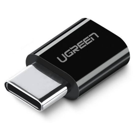 UGREEN US157 micro USB - USB-C adapter fekete (30391)