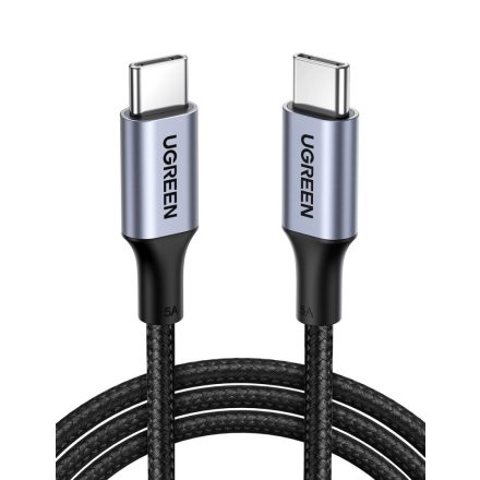 UGREEN US316 USB-C kábel, 100W, 1.5m, fekete (70428)