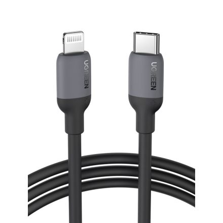 UGREEN US387 USB-C- Lightning kábel, 1m, fekete (20304)