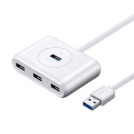 UGREEN CR113 hub 4 az 1-ben adapter USB 3.0, 0.5m, fehér (20282)