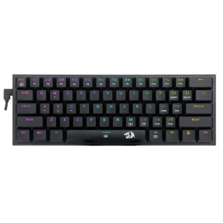 Redragon K614 Anivia Red Switch Gaming billentyűzet fekete (K614-RGB_RED_HU)